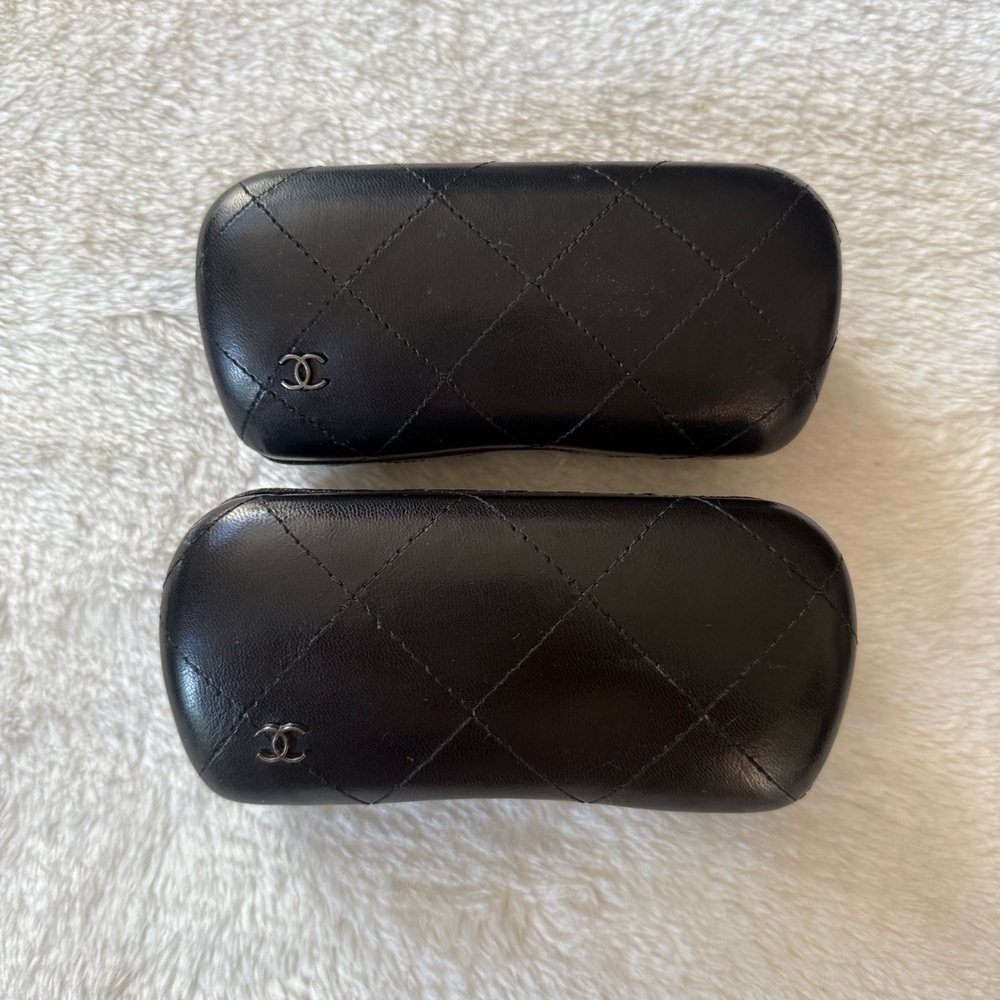 Black Chanel Quilted Eyeglass Cases - Picture 3 of 9